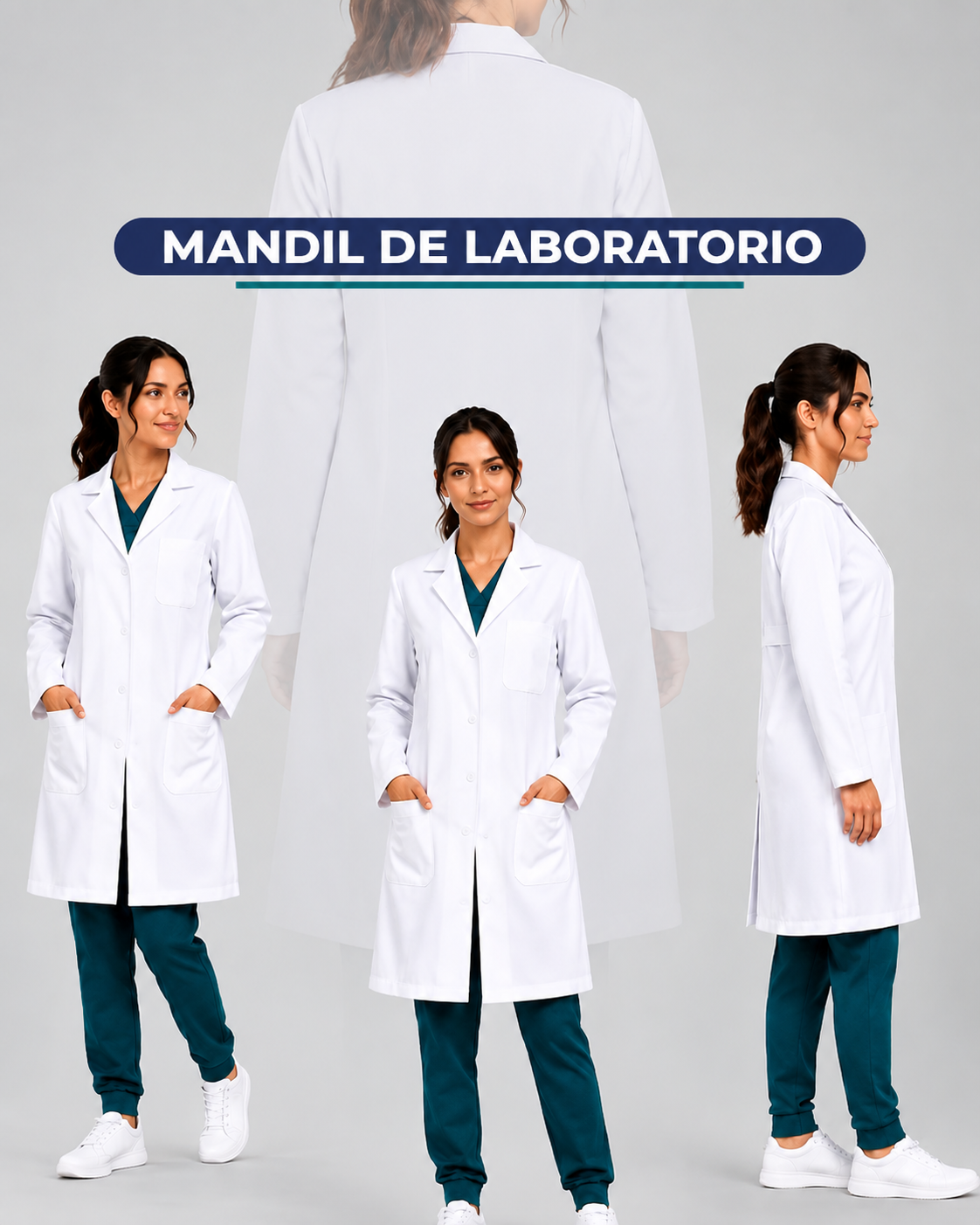 Mandil Clínico Antifluido